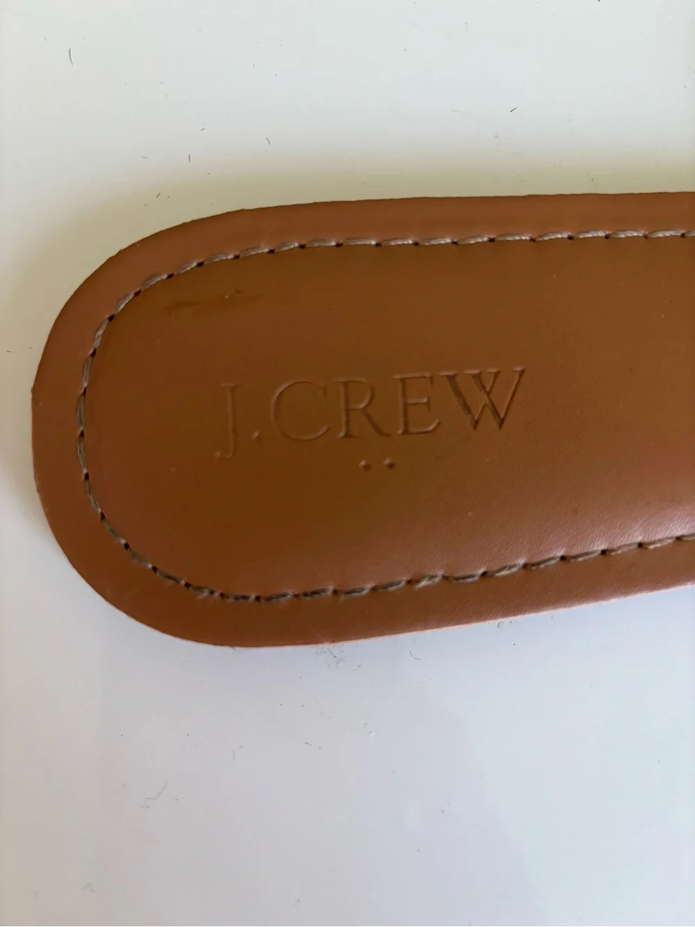J. Crew Calf hair beachside slide sandals size 9